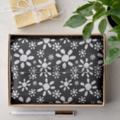 Schwarz-Weiß-Daisy-Blume Seidenpapier (Geschenk)