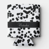 Schwarz-Weiß-Dalmatiner Dosenkühler (Rückseite)