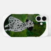 Schwarz-Weiß-Dalmatiner Hunde Kunst Case-Mate iPhone Hülle (Rückseite (Horizontal))