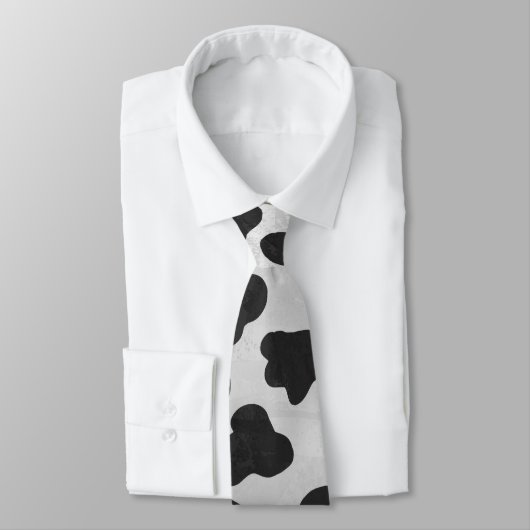 Schwarz-Weiß-Dalmatiner Krawatte (Gebunden)
