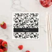 Schwarz-Weiß-Dalmatiner Serviette (Beispiel)