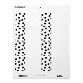 Schwarz-Weiß-Dalmatiner-Spotmuster. (Vorne)