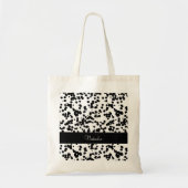 Schwarz-Weiß-Dalmatiner Tragetasche (Vorne)