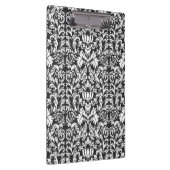 Schwarz-weiß Damask Lace Brocade Klemmbrett (Rechts)