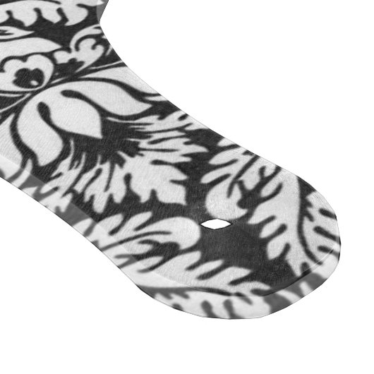 Schwarz-weiß Damask Lace Brocade Schneidebrett (Ecke)