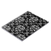 Schwarz-Weiß-Damask Notizblock (Linke Seite)