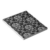 Schwarz-Weiß-Damask Notizblock (angewinkelt)