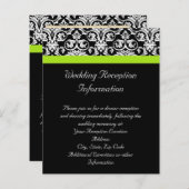 Schwarz/Weiß-Damaske mit grünem Akzent laden (Vorne/Hinten)