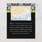 Schwarz/Weiß-Damaske mit grünem Akzent laden (Rückseite)