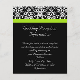 Schwarz/Weiß-Damaske mit grünem Akzent laden