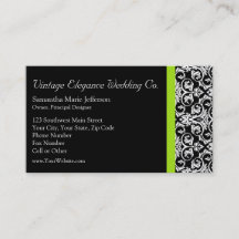 Schwarz/Weiß-Damaske mit grünem Akzent laden