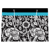 Schwarz-Weiß-Damaskus-Geschenktasche Große Geschenktüte (Vorderseite)