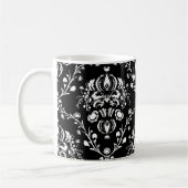Schwarz-Weiß-Damaskus Kaffeetasse (Links)