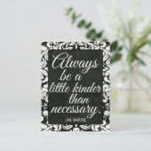 Schwarz-Weiß-Damaskus-Kindheit Postkarte (Stehend Vorderseite)