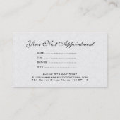 Schwarz-Weiß-Damaskus Terminkarte (Rückseite)