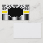 Schwarz-Weiß-Damaskus-Visitenkarte Visitenkarte (Vorne/Hinten)