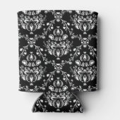 Schwarz-Weiß-Damast Dosenkühler (Rückseite)