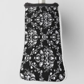 Schwarz-Weiß-Damast Golf Headcover (Rotieren 90)