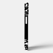 Schwarz-Weiß-Damast-iPad Air Hüllen (Rückseite / Rechts)