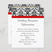 Schwarz/Weiß-Damast mit/roter Akzent entfernen (Vorne/Hinten)