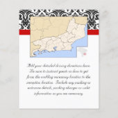 Schwarz/Weiß-Damast mit/roter Akzent entfernen (Rückseite)