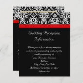 Schwarz/Weiß-Damast mit/roter Akzent entfernen (Vorne/Hinten)