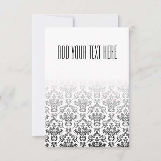 Schwarz-Weiß-Damast-Muster (Vorderseite)