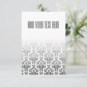 Schwarz-Weiß-Damast-Muster (Stehend Vorderseite)