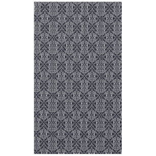 Schwarz-Weiß-Damast-Muster Tischdecke