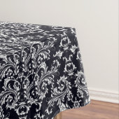 Schwarz-Weiß-Damast-Muster Tischdecke (Beispiel)