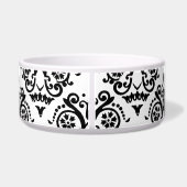 Schwarz-Weiß-Damast Napf (Rückseite)
