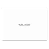 Schwarz-Weiß-Damast-Rose Tischnummer-Karten Tischnummer (Rückseite)