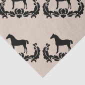 Schwarz-Weiß-Damast Seidenpapier (Detail)