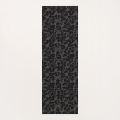 Schwarz-Weiß-Damast Yogamatte (Rückseite)