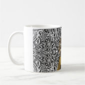 Schwarz-Weiß-Damastmuster Kaffeetasse (Links)
