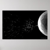 Schwarz-Weiß-Darstellung der Düngung Poster (Vorne)