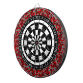 Schwarz-Weiß-Dartboard Dartscheibe (Vorderseite rechts)