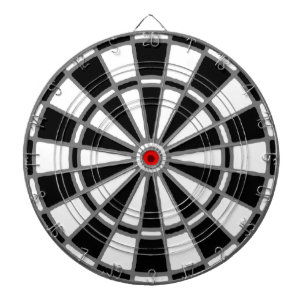 Schwarz-Weiß-Dartboard Dartscheibe