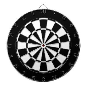schwarz-weiß dartscheibe