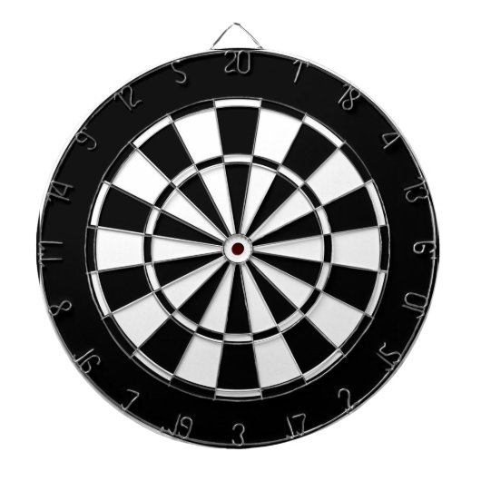 schwarz-weiß dartscheibe (vorne)
