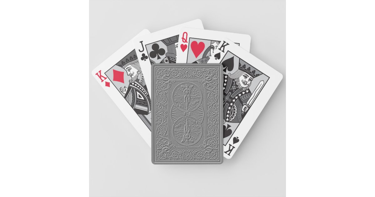 Schwarz-Weiß Deck Bicycle Spielkarten | Zazzle.de