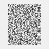 Schwarz-Weiß-Decke gefickt. Fleecedecke (Vorderseite)