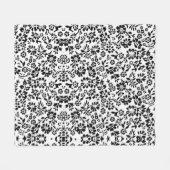 Schwarz-Weiß-Decke gefickt. Fleecedecke (Vorderseite (Horizontal))