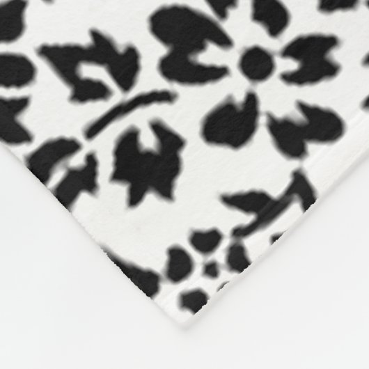 Schwarz-Weiß-Decke gefickt. Fleecedecke (Ecke)