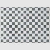 Schwarz-Weiß-Decoupage der Checkbox Seidenpapier (Vorderseite)