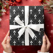 Schwarz-Weiß-Deko Geschenkpapier