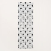 Schwarz-Weiß-Deko-Muster Yogamatte (Rückseite)