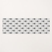 Schwarz-Weiß-Deko-Muster Yogamatte (Vorderseite (Horizontal))