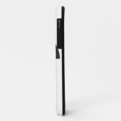 Schwarz-weiß Deko Star Sunburst Case-Mate iPhone Hülle (Hinten/Links)