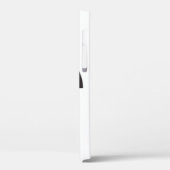 Schwarz-weiß Deko Star Sunburst Case-Mate iPhone Hülle (Rückseite / Links)